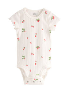 Lindex - Bodi Ribbed - 325 WHITE | Stockmann