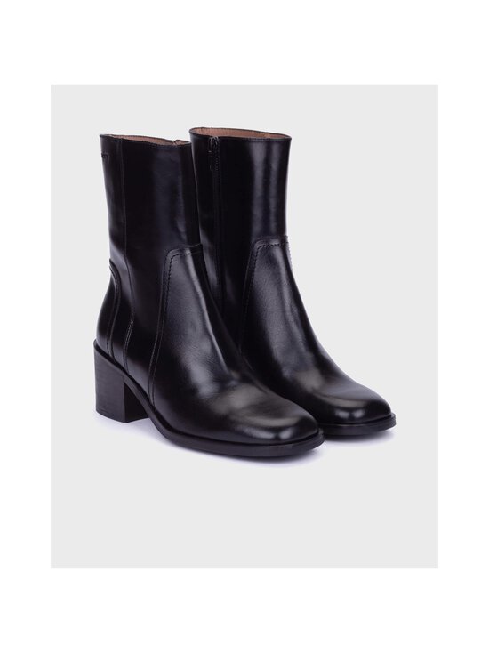 Wonders - Block Heel Round Toe Zipper -nahkanilkkurit - OREGONLUX NEGRO | Stockmann - photo 2