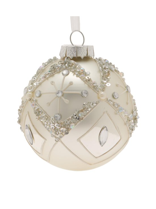 Villa Stockmann - Beads stikla bumba 8,3 cm - WHITE - photo 2 Villa Stockmann - Beads stikla bumba 8,3 cm - WHITE | Stockmann - photo 2