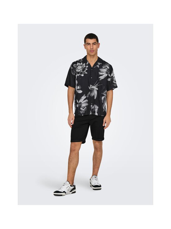 Only & Sons - OnsRocket Regular -kauluspaita - JET BLACK AOP:EGRET - photo 3 Only & Sons - OnsRocket Regular -kauluspaita - JET BLACK AOP:EGRET | Stockmann - photo 3