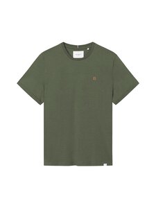 Les Deux - T-särk Nørregaard - 522730-OLIVE NIGHT/ORANGE | Stockmann
