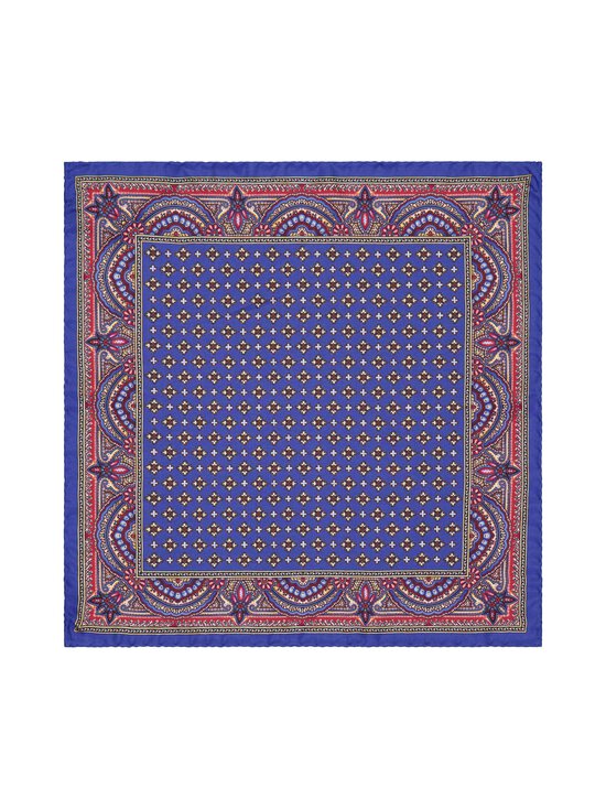 Stockholm Kravatt - Siidist taskurätik Cross Print And Paisley - 1 BLUE | Stockmann - photo 1
