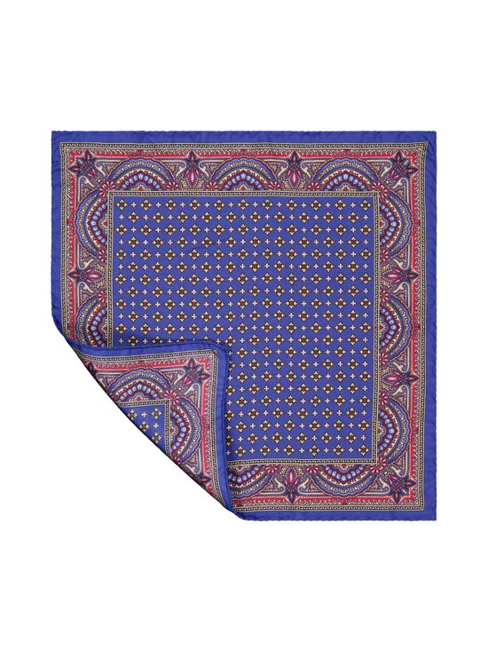 Stockholm Kravatt - Siidist taskurätik Cross Print And Paisley - 1 BLUE | Stockmann - photo 2