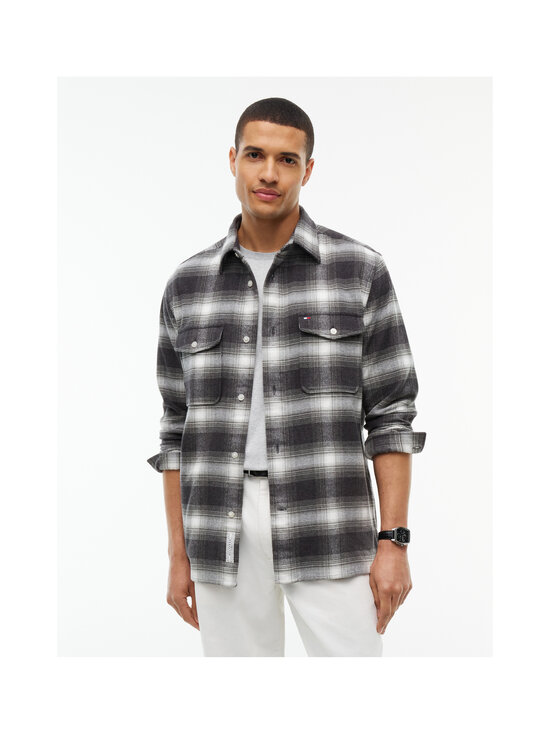Tommy Hilfiger - Särkjakk Flannel Check - 0OG DARK GREY HEATHER / CHECK | Stockmann - photo 3