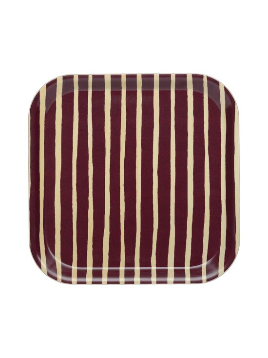 Marimekko - Piccolo-tarjotin 20 x 20 cm - BIRCH, BURGUNDY | Stockmann - photo 1