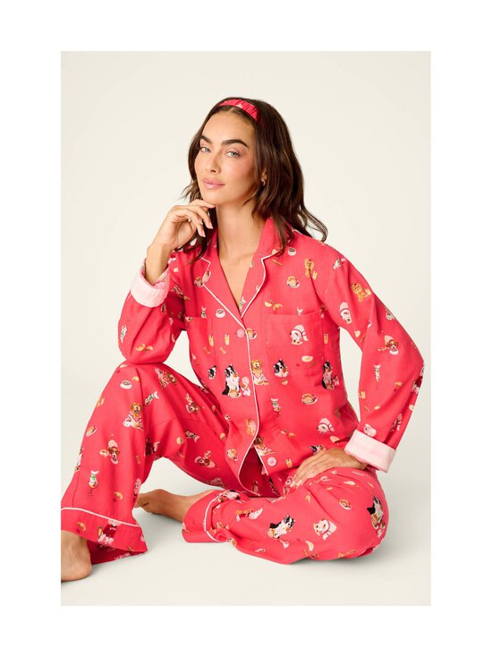Pj Salvage - Flannels-pyjama - 558 ULTRA PINK | Stockmann - photo 5