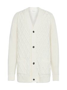 Knowledge Cotton Apparel - Cotton Diamond -neuletakki - 1387 EGRET | Stockmann