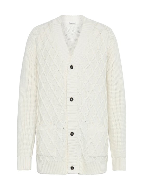 Knowledge Cotton Apparel - Cotton Diamond -neuletakki - 1387 EGRET | Stockmann - photo 1