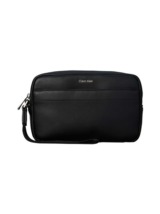Calvin Klein Bags & Accessories - Raised Logo Pouch -toilettilaukku - UB1 BLACK | Stockmann - photo 1