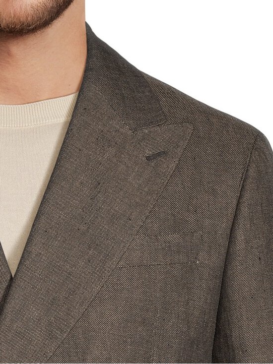 SAND Copenhagen - King Double Breasted Classic fit lina žakete - 280 DARK BROWN | Stockmann - photo 4