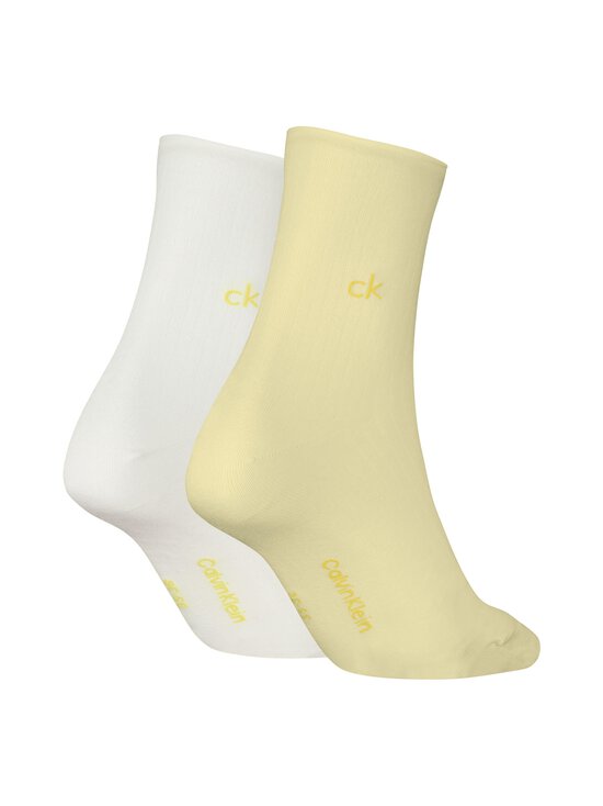 Calvin Klein - Roll Top -sukat 2-pack - 009 YELLOW/OFF WHITE - photo 2 Calvin Klein - Roll Top -sukat 2-pack - 009 YELLOW/OFF WHITE | Stockmann - photo 2