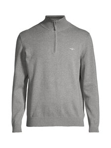GANT - Classic Cotton Half Zip -neulepaita - 92 DARK GREY MELANGE GANT - Classic Cotton Half Zip -neulepaita - 92 DARK GREY MELANGE | Stockmann