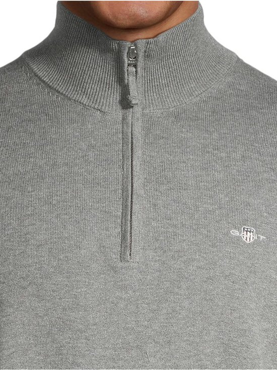 GANT - Puuvillane kudum Classic Cotton Half Zip - 92 DARK GREY MELANGE - photo 4 GANT - Puuvillane kudum Classic Cotton Half Zip - 92 DARK GREY MELANGE | Stockmann - photo 4
