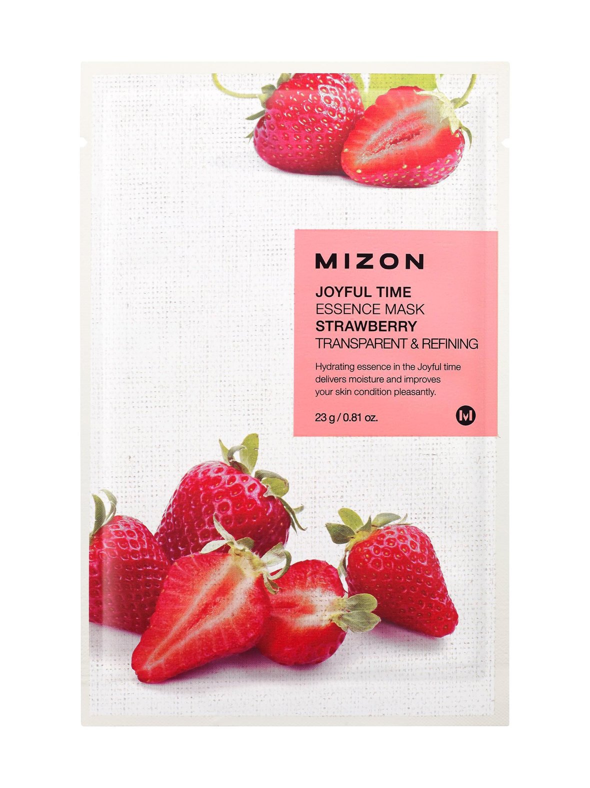 Joyful Time Essence Strawberry Mask -kangasnaamio 23 g, Mizon