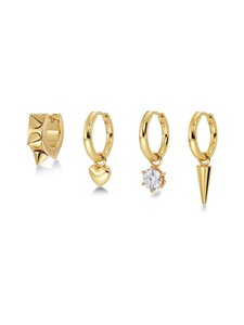 Edblad - Peak Hoops One Heart Gold -korvakorut - GOLD | Stockmann