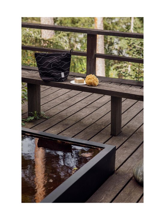Saana ja Olli - Rakkaus Meri kosmētikas somiņa - WHITE FABRIC, BLACK PRINT | Stockmann - photo 2