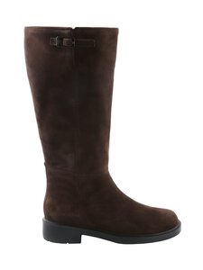 högl - Long Boot Low Heel -nahkasaappaat - 2100 CHOCPLUM | Stockmann