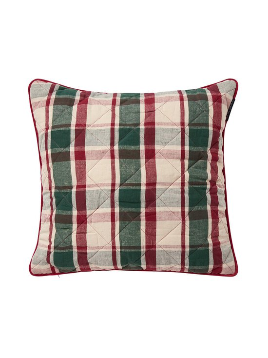 Lexington - Quilted Checked -tyynynpäällinen 50 x 50 cm - 8009-SH25 GREEN/RED/BEIGE - photo 1 Lexington - Quilted Checked -tyynynpäällinen 50 x 50 cm - 8009-SH25 GREEN/RED/BEIGE | Stockmann - photo 1