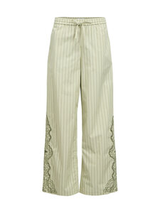 Object - Püksid ObjMagda - TEA STRIPES:IVY GREEN | Stockmann