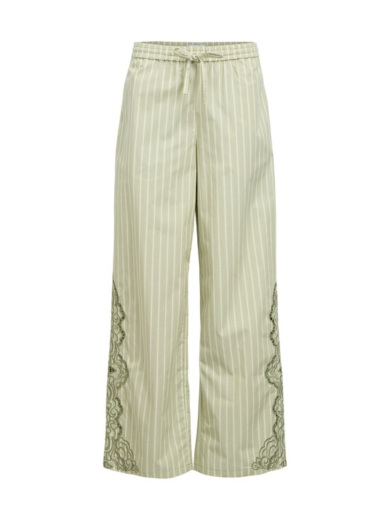 Object - Püksid ObjMagda - TEA STRIPES:IVY GREEN | Stockmann - photo 1