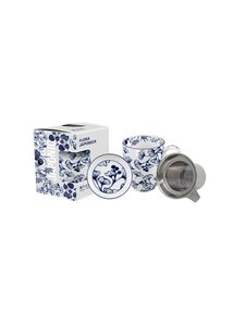 Tokyo Design Studio - Gingko tea mug with a strainer - BLUE/WHITE Tokyo Design Studio - Gingko tea mug with a strainer - BLUE/WHITE | Stockmann
