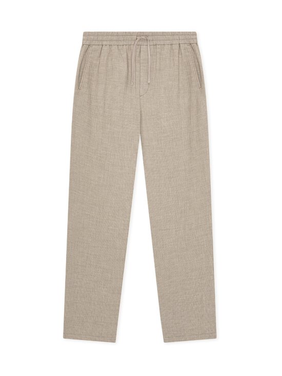 Les Deux - Mini Check Drawstring -housut - 866 BUNGEE CORD BROWN | Stockmann - photo 1