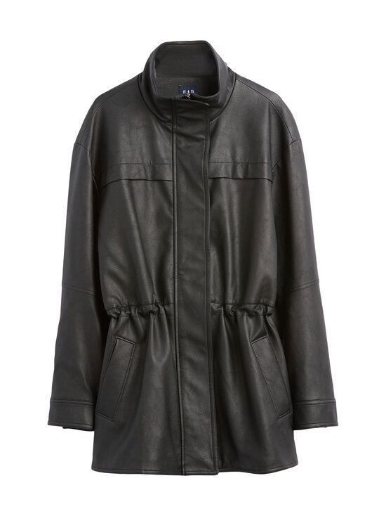 GAP - Cinched mākslīgās ādas jaka - BLACK 1 | Stockmann - photo 1