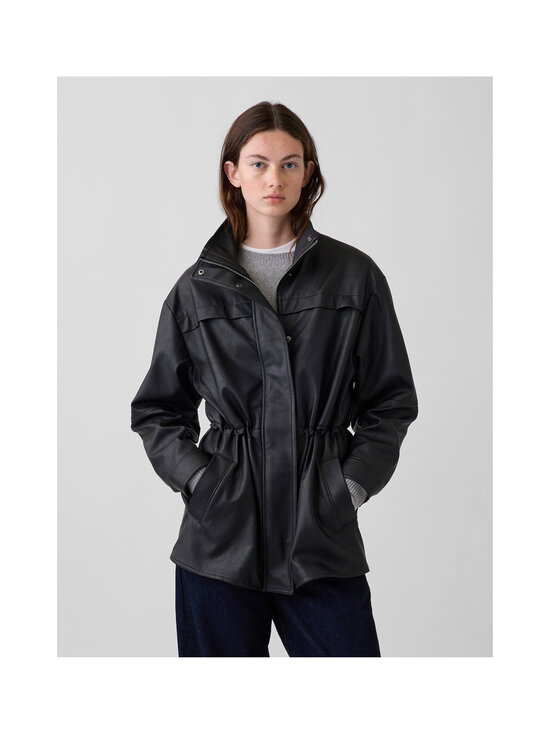 GAP - Cinched mākslīgās ādas jaka - BLACK 1 | Stockmann - photo 2