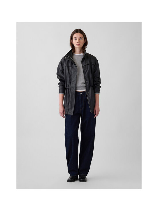 GAP - Cinched mākslīgās ādas jaka - BLACK 1 | Stockmann - photo 3