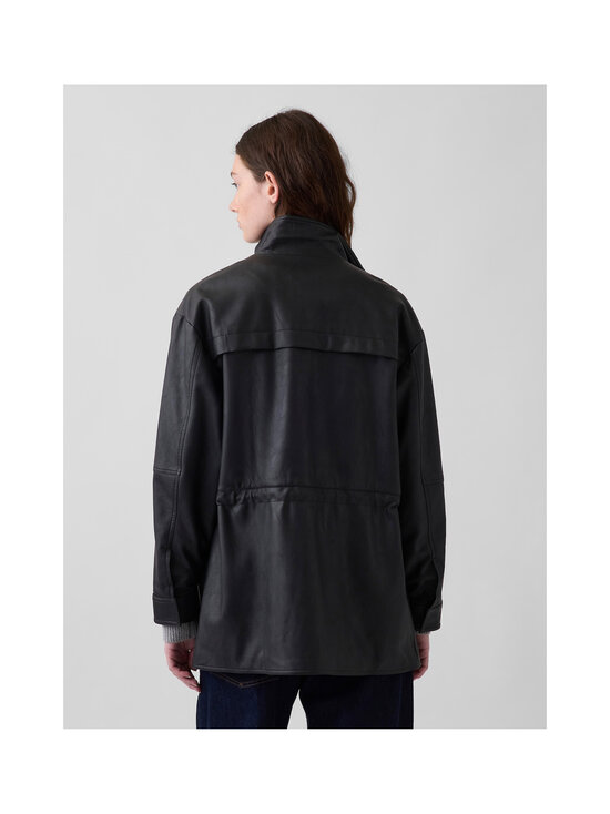 GAP - Cinched mākslīgās ādas jaka - BLACK 1 | Stockmann - photo 4