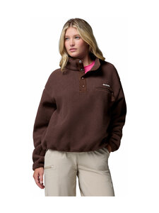 Columbia - Fliispusa Helvetia II Cropped Half Snap - 258 TOBACCO | Stockmann