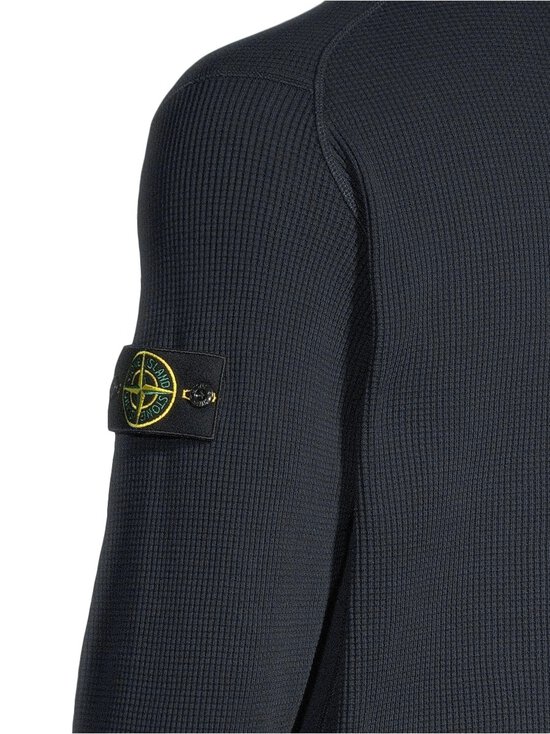 Stone Island - Logo Textured -puuvillapaita - V0020 NAVY BLUE | Stockmann - photo 5
