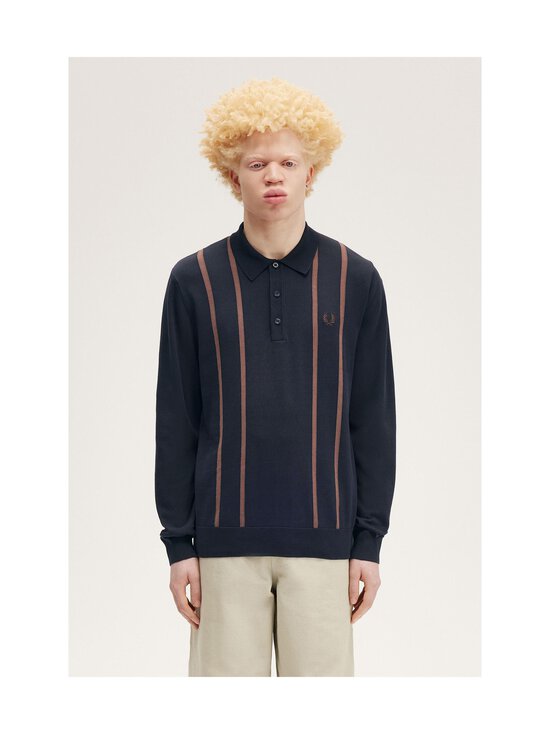 Fred Perry - Vertical Stripes -pikeeneule - 608 NAVY - photo 3 Fred Perry - Vertical Stripes -pikeeneule - 608 NAVY | Stockmann - photo 3