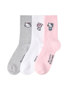 Lindex - Hello Kitty zeķes 3-pāri - 70 WHITE | Stockmann