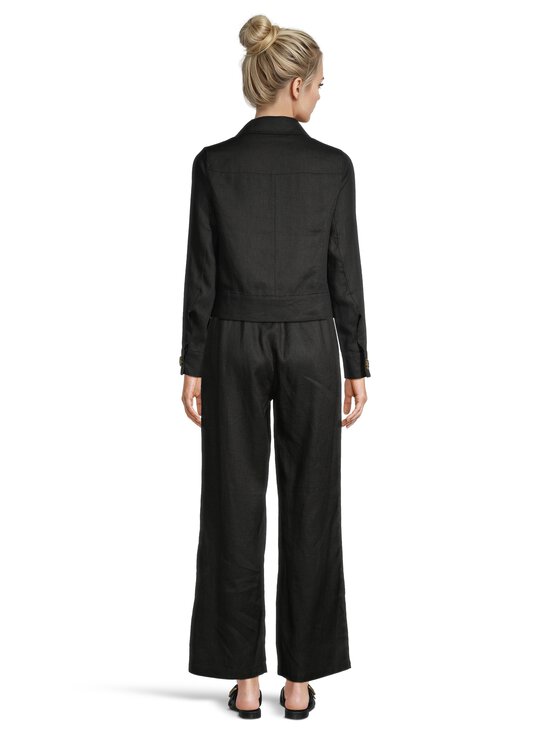 SAND Copenhagen - Chioma-kevyt pellavatakki - 200 EBONY BLACK | Stockmann - photo 3