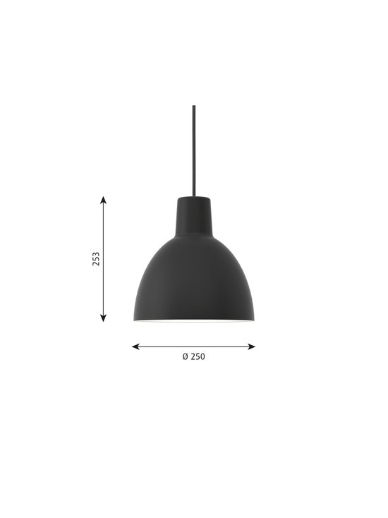 Louis Poulsen - Toldbod-riippuvalaisin Ø 25 cm - BLACK - photo 2 Louis Poulsen - Toldbod-riippuvalaisin Ø 25 cm - BLACK | Stockmann - photo 2