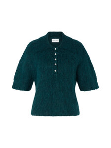 Malina - Eileen Short Sleeve Alpaca Blend -neulepusero - 12132 TEAL | Stockmann