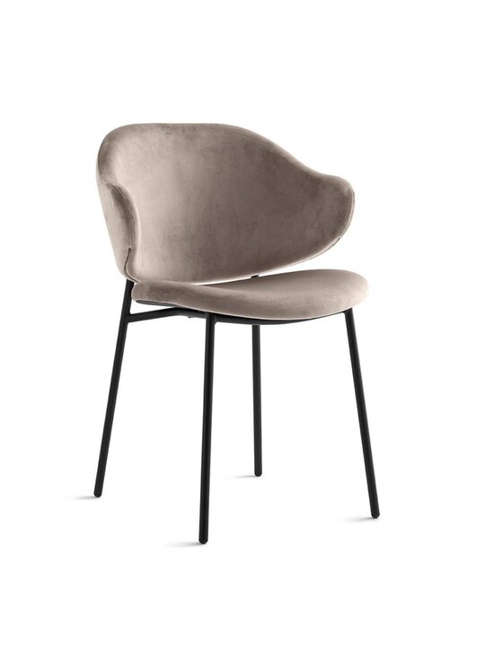 Calligaris - Holly-tuoli beige sametti/mattamusta - BEIGE | Stockmann - photo 1