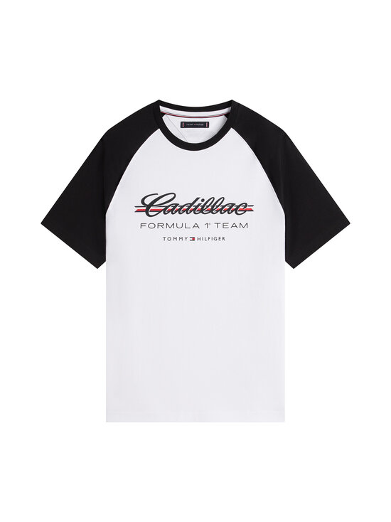 Tommy Hilfiger - TH x CF1 Script Raglan t-paita - YBR WHITE / BLACK | Stockmann - photo 1