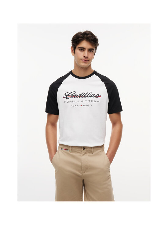 Tommy Hilfiger - TH x CF1 Script Raglan t-paita - YBR WHITE / BLACK | Stockmann - photo 2