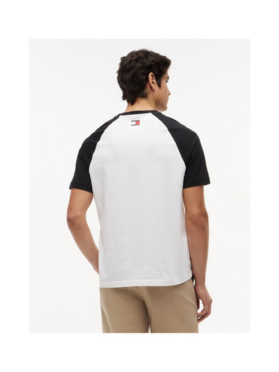 Tommy Hilfiger - TH x CF1 Script Raglan t-paita - YBR WHITE / BLACK | Stockmann - photo 3