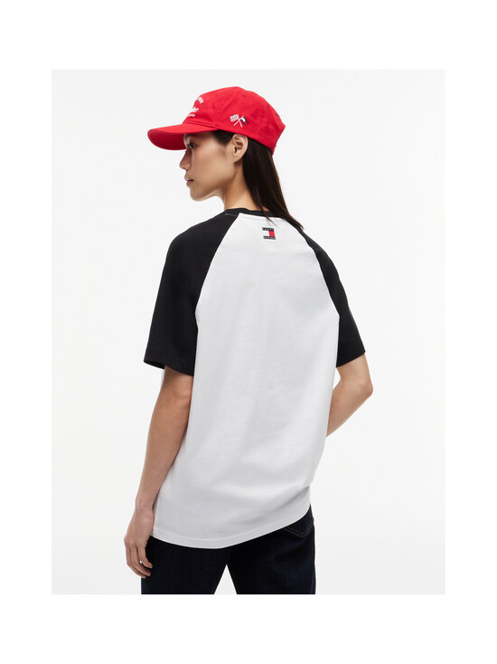 Tommy Hilfiger - TH x CF1 Script Raglan t-paita - YBR WHITE / BLACK | Stockmann - photo 5