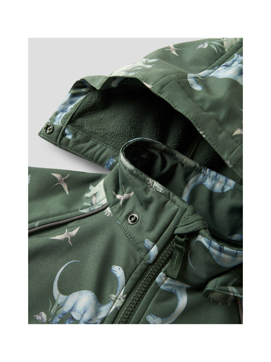 Name It - NmmAlfa Softshell -haalari - JUNGLE GREEN AOP:DINO ADVENTURE | Stockmann - photo 6