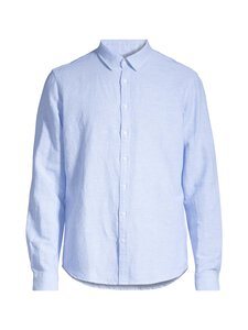 CONSTRUE - Macedonia Slim Fit -pellavasekoitepaita - SOFT BLUE TWO TONE | Stockmann