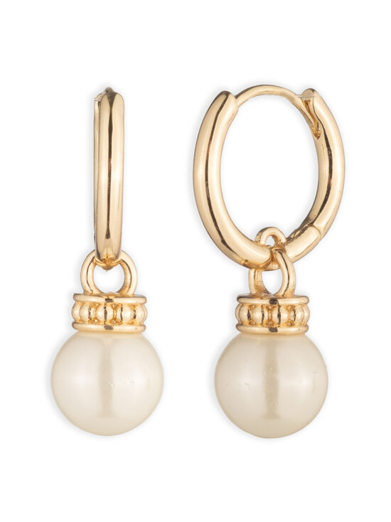 Lauren Ralph Lauren - Adeline Huggie Pearl Drop -korvakorut - GLD/WHITE | Stockmann - photo 1