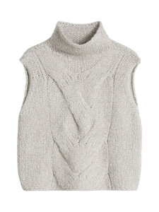 Marc O'Polo - Palmikkoneuleliivi - 2056 LIGHT BROWN_MULTI_01 | Stockmann