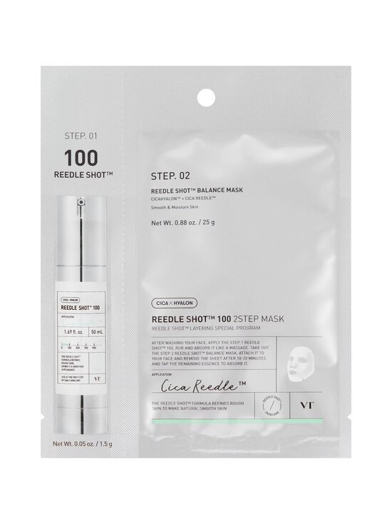 VT Cosmetics - Mild Reedle Shot 100 2-Step Mask -kasvonaamio - NOCOL | Stockmann - photo 1