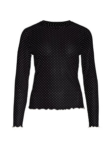Vila - ViHarley Mesh krekls - BLACK AOP:WHITE DOTS | Stockmann