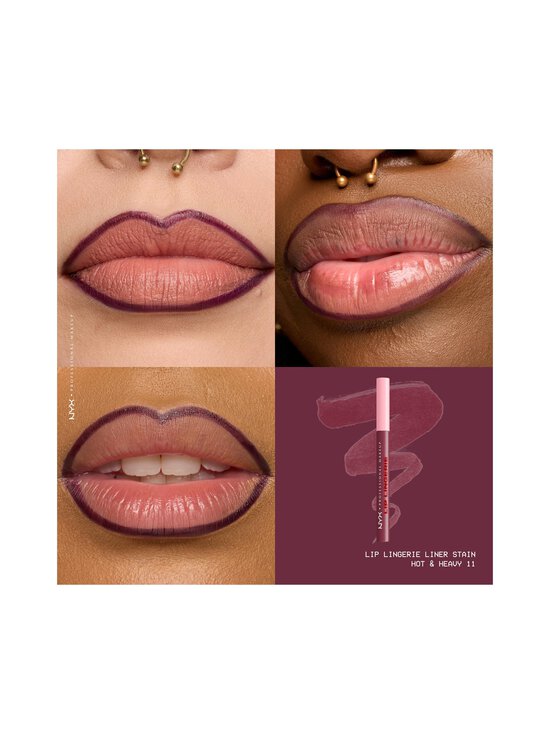 NYX Professional Makeup - Lip Lingerie Liner Stain -huultenrajauskynä - 11 HOT N HEAVY | Stockmann - photo 4