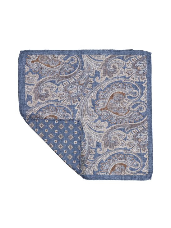 Stockholm Kravatt - Double Medallion Paisley -silkkitaskuliina - 2 BLUE | Stockmann - photo 2